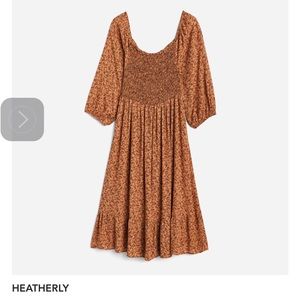 Off the shoulder boho type smocked dress